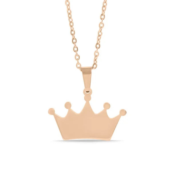 Crown Necklace - Engravable | Stainless Steel